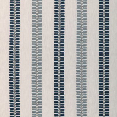 KRAVET BASICS EMBROIDERY STRIPES WHITE,INDIGO,GREY   - 37162.511.0