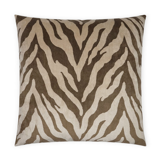 D.V. KAP HOME   24" x 24" Tanja Pillow - Bark Animal    - 3718-B-2424