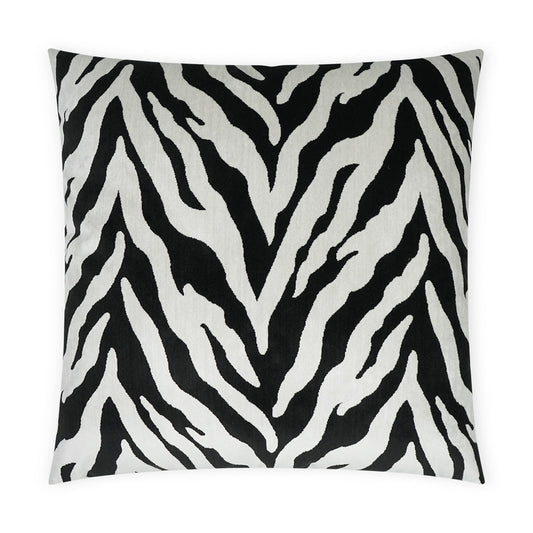 D.V. KAP HOME   24" x 24" Tanja Pillow - Ebony Animal    - 3718-E-2424