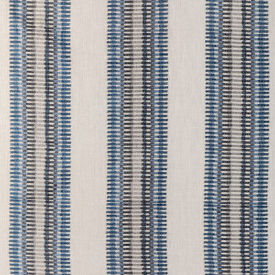 KRAVET BASICS EMBROIDERY STRIPES WHITE,BLUE,BLACK   - 37187.51.0