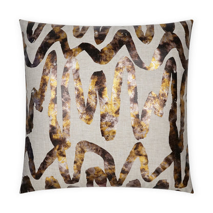 D.V. KAP HOME   24" x 24" Alita Pillow - Copper Abstract    - 3719-C-2424