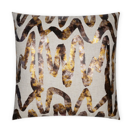 D.V. KAP HOME   24" x 24" Alita Pillow - Copper Abstract    - 3719-C-2424