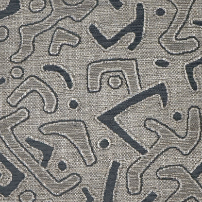 D.V. KAP HOME   24" x 24" Kuba Pillow - Coal Global    - 3720-C-2424