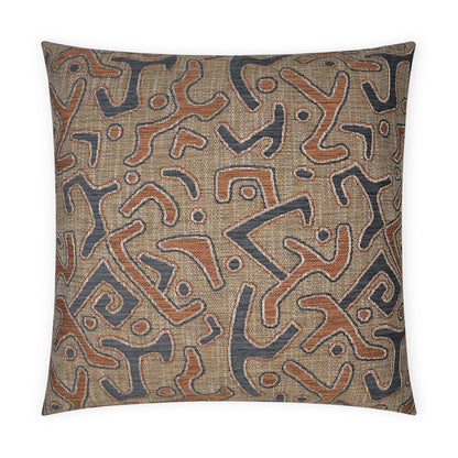 D.V. KAP HOME   24" x 24" Kuba Pillow - Paprika Global    - 3720-P-2424