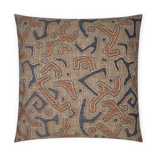D.V. KAP HOME   24" x 24" Kuba Pillow - Paprika Global    - 3720-P-2424