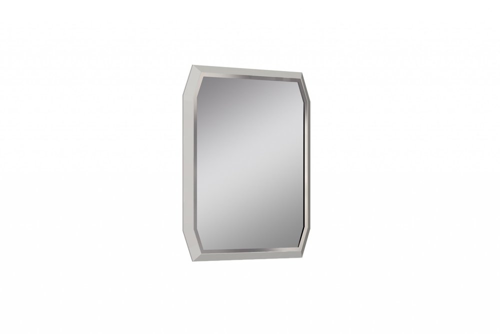 49" Taupe Abstract Glass Framed Accent Mirror