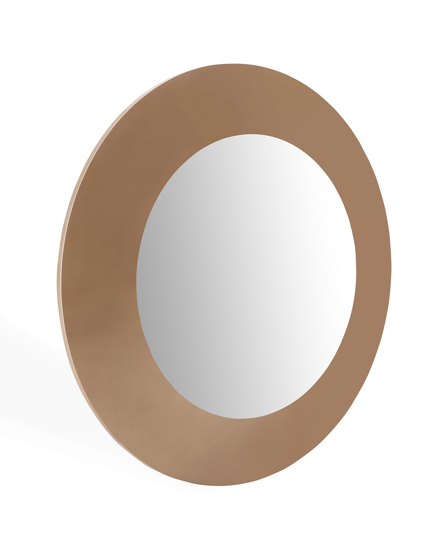 47" Gold Round Framed Accent Mirror