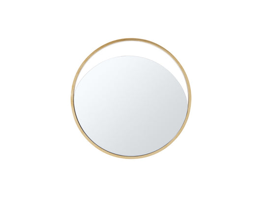 Black Round Accent Mirror