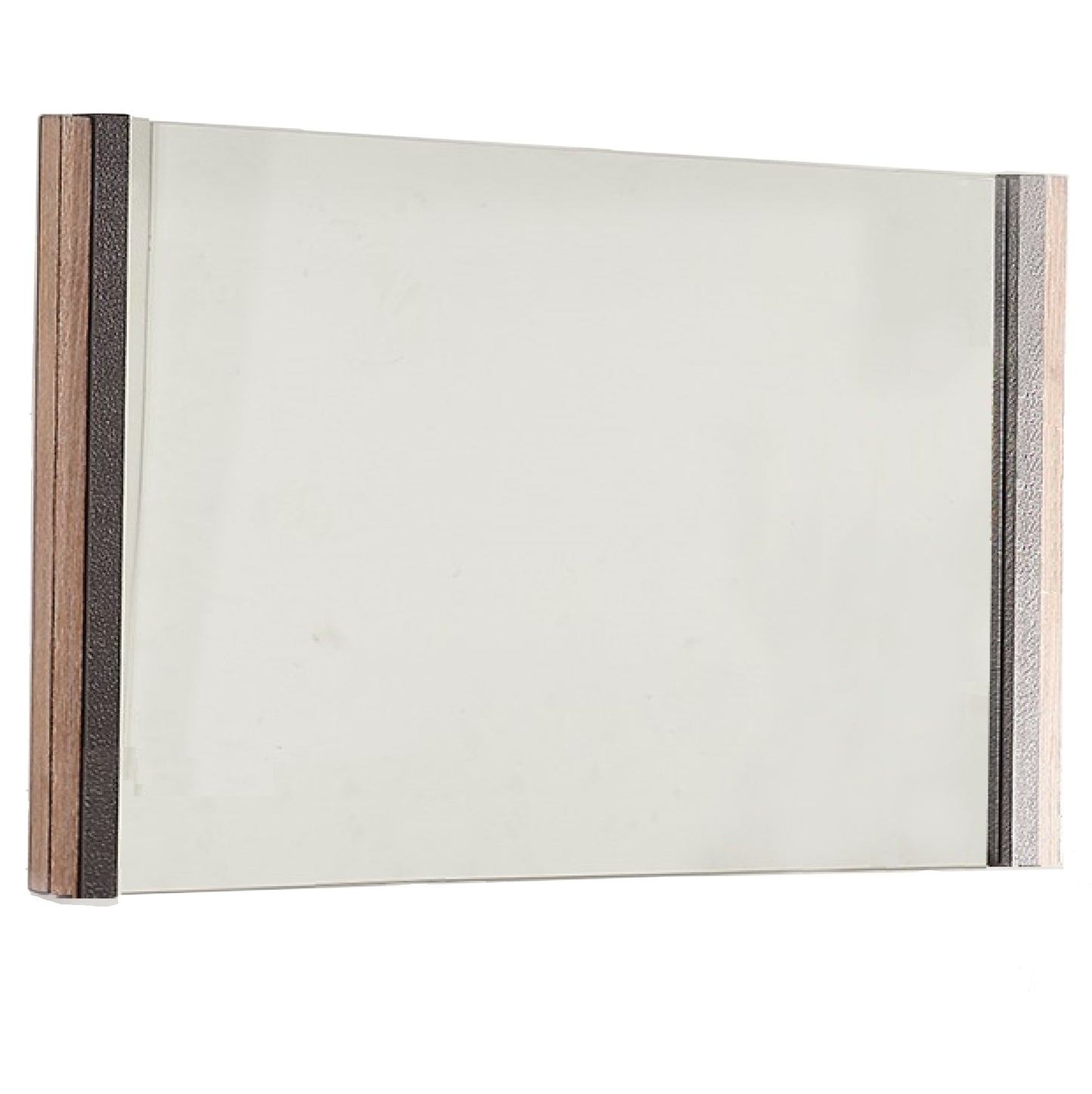 35" Natural Framed Accent Mirror