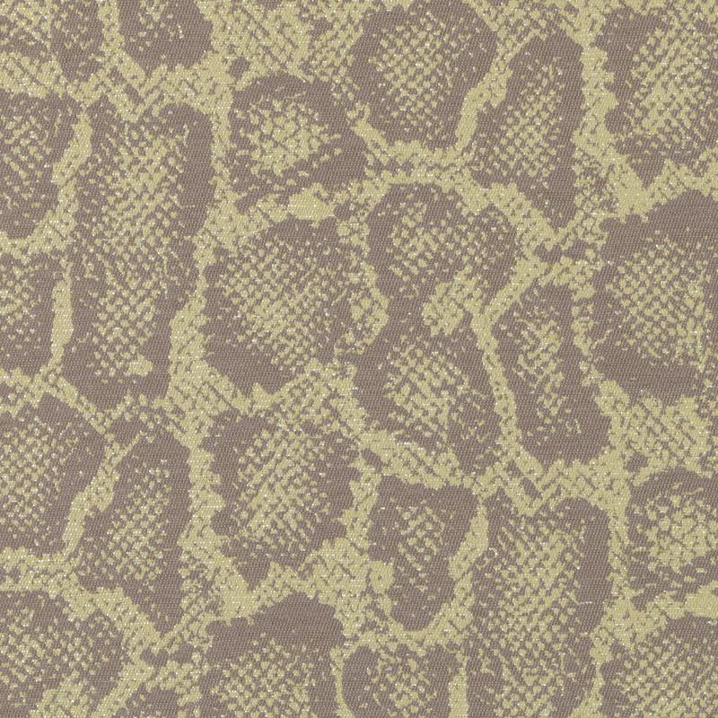 Beige and lavender snakeskin-pattern fabric with scale-like motif and textured faux reptile feel.