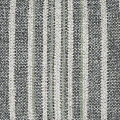 D.V. KAP HOME   24" x 24" Ernest Pillow - Graphite Stripes, Western Chic, Global, Farmhouse    - 3722-G-2424
