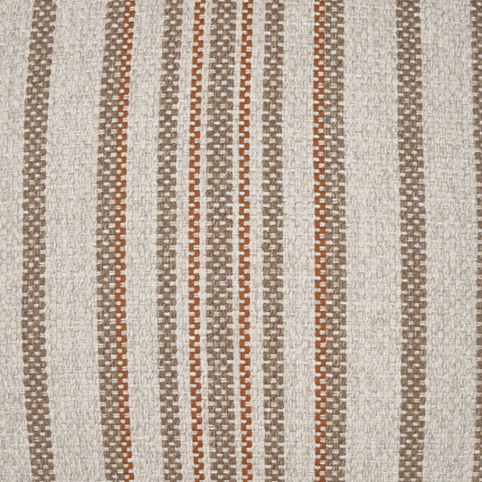 D.V. KAP HOME 3722-R-YARD Ernest Fabric - Rust Stripes, Western Chic, Global, Farmhouse  Copper   - Ernest
