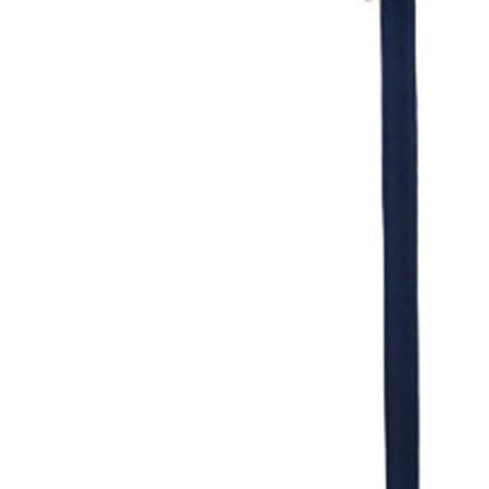 Vertical dark blue cylindrical rod with smooth matte finish; minimalist industrial style.