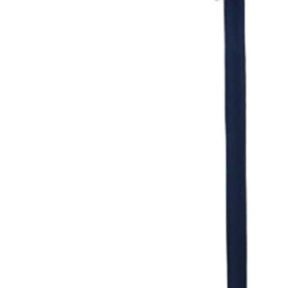 Vertical dark blue cylindrical rod with smooth matte finish; minimalist industrial style.
