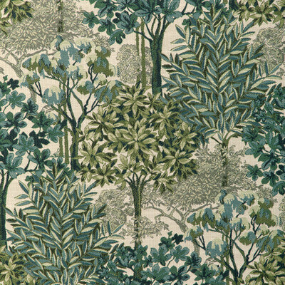 KRAVET DESIGN  BOTANICAL & FLORAL TEAL,IVORY,GREEN   - 37235.353.0