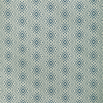 KRAVET DESIGN  GEOMETRIC WHITE,INDIGO,BLUE   - 37237.51.0