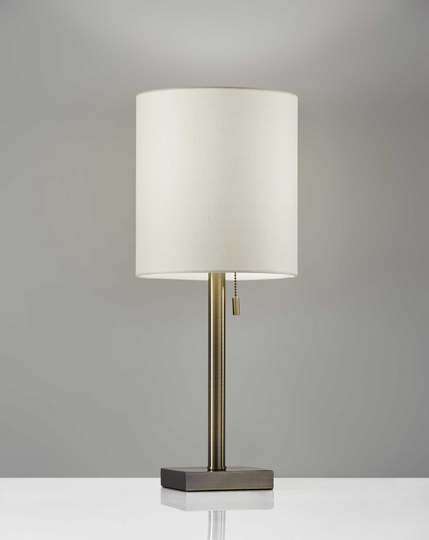 Brushed Steel Metal Table Lamp