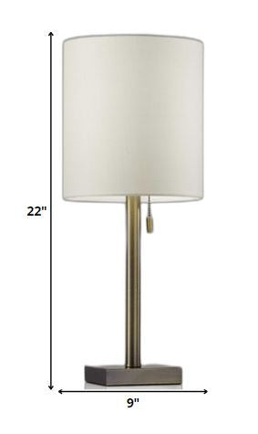 Brushed Steel Metal Table Lamp