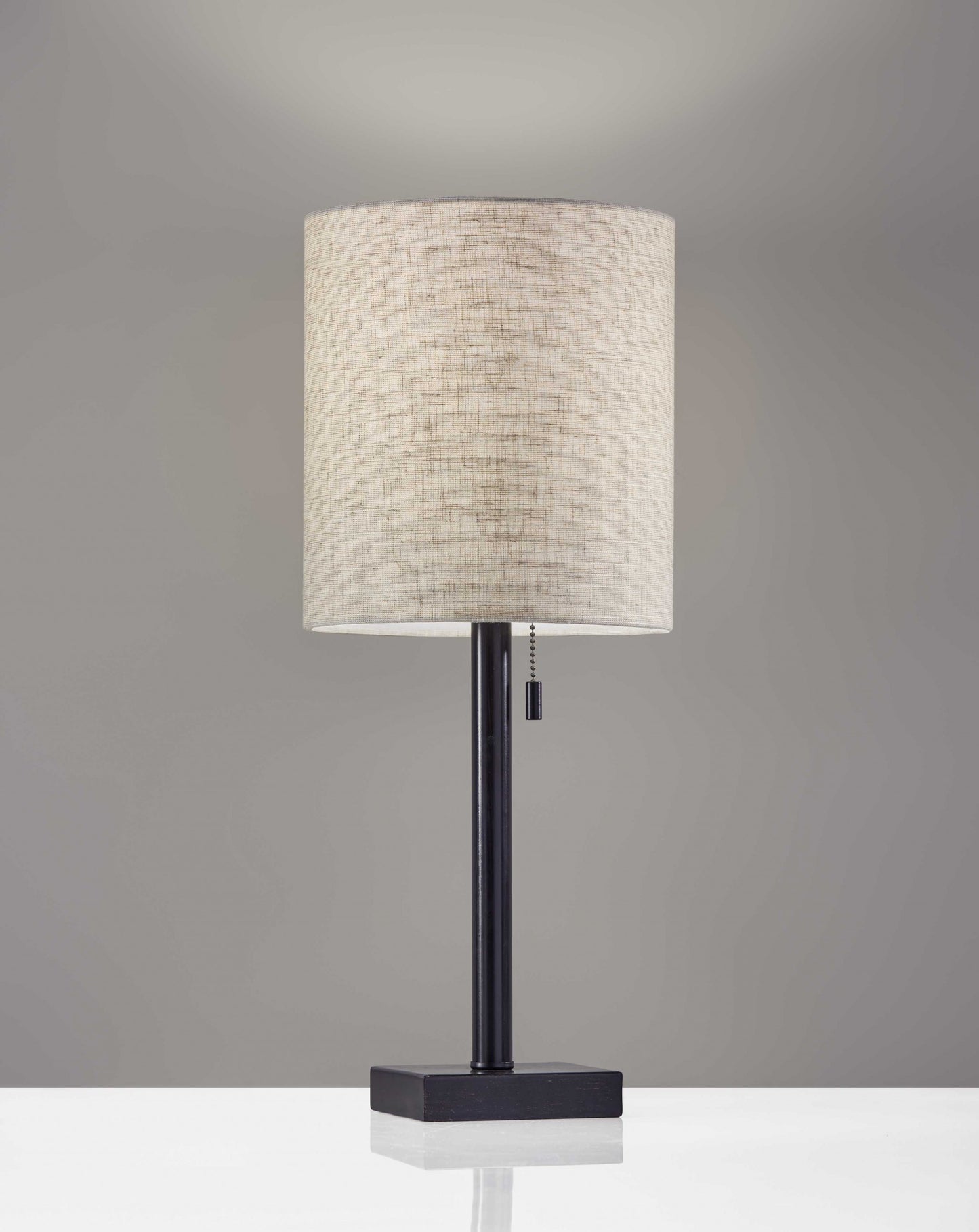 Brushed Steel Metal Table Lamp