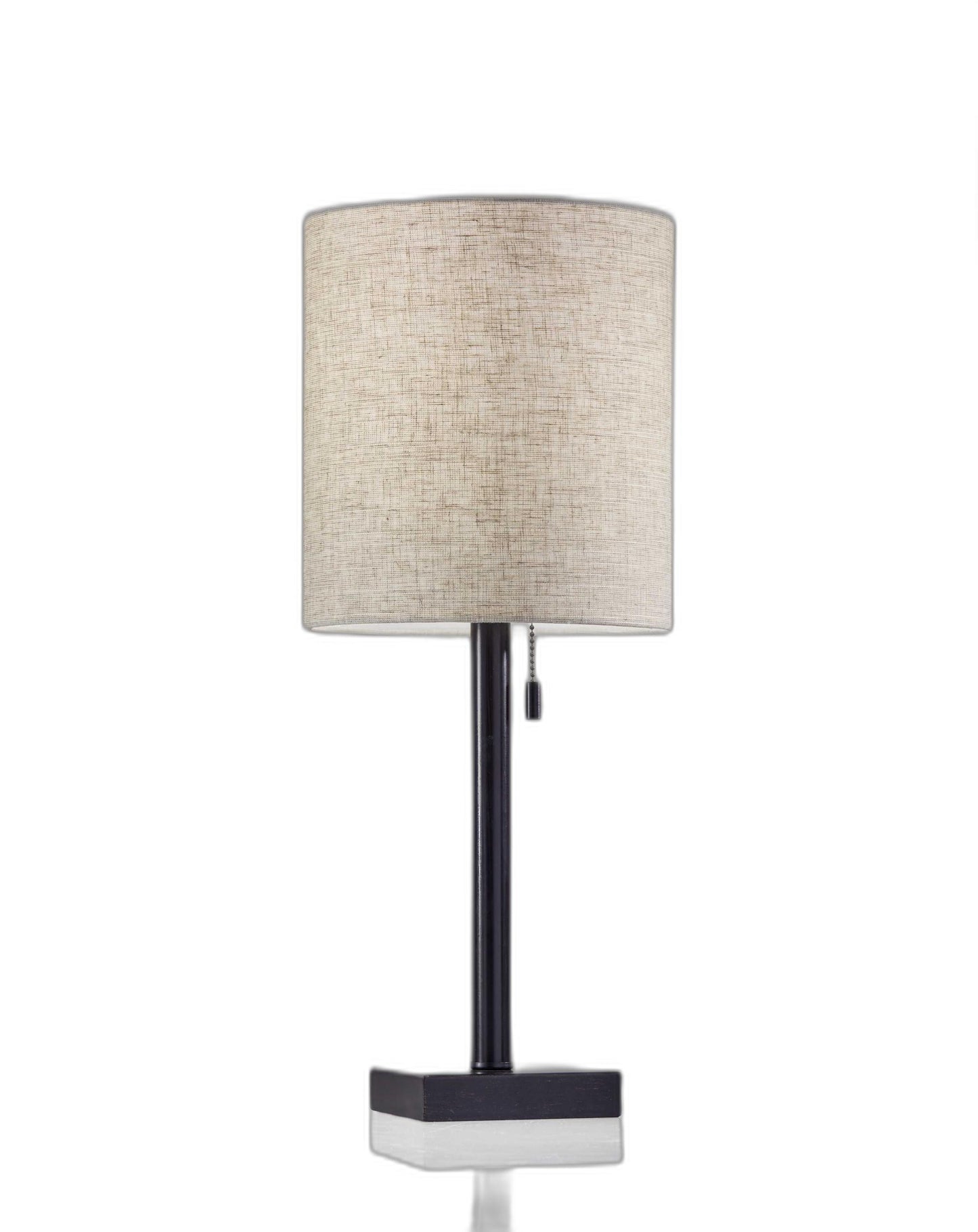 Brushed Steel Metal Table Lamp