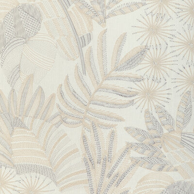 KRAVET COUTURE EMBROIDERY BOTANICAL & FLORAL IVORY,LIGHT BLUE,BLUE   - 37249.15.0