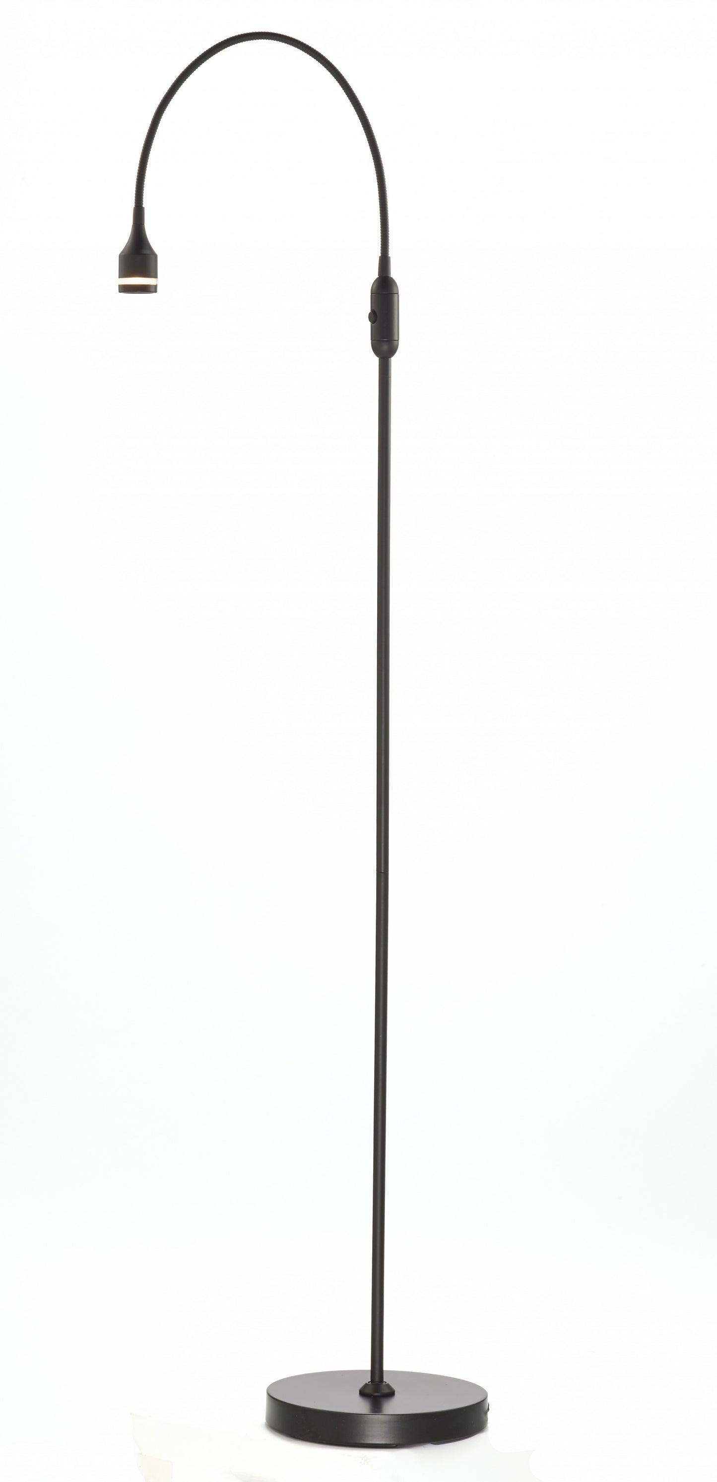 56" Black Arched Floor Lamp