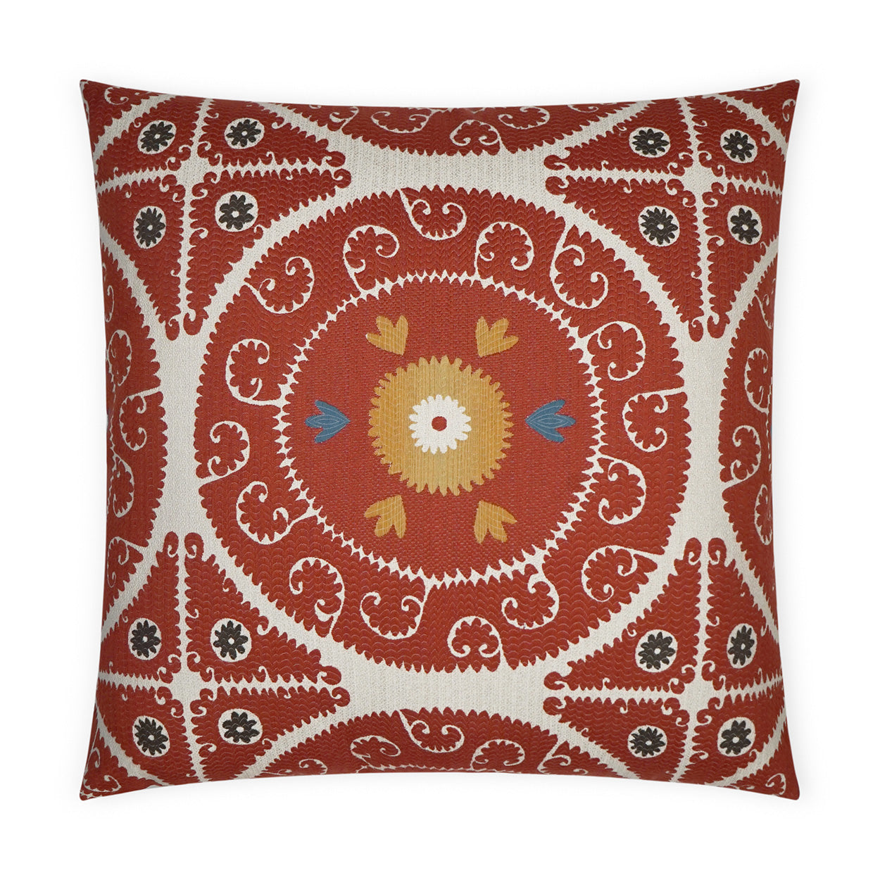 D.V. KAP HOME   24" x 24" Suzandozi Pillow - Fiesta Global    - 3726-F-2424