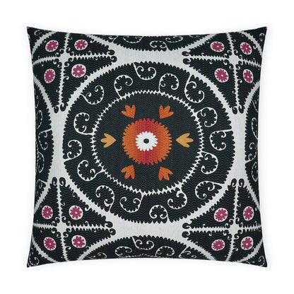 D.V. KAP HOME   24" x 24" Suzandozi Pillow - Tuxedo Global    - 3726-T-2424
