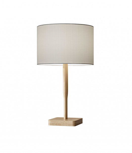 Cozy Cabin Walnut Wood Finish Table Lamp