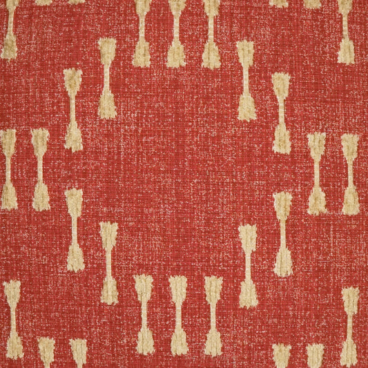 D.V. KAP HOME 3730-P-YARD Purnima Fabric - Pimento Global  Red   - Purnima