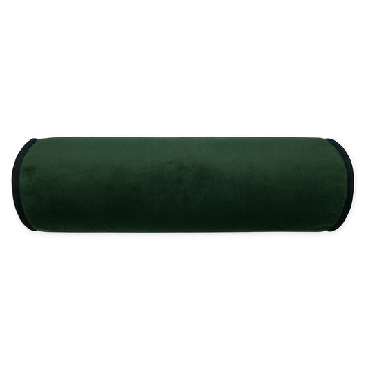 D.V. KAP HOME   7" x 21" Posh Roll Pillow - Forest Solid, Transitional    - 3731-F-0721