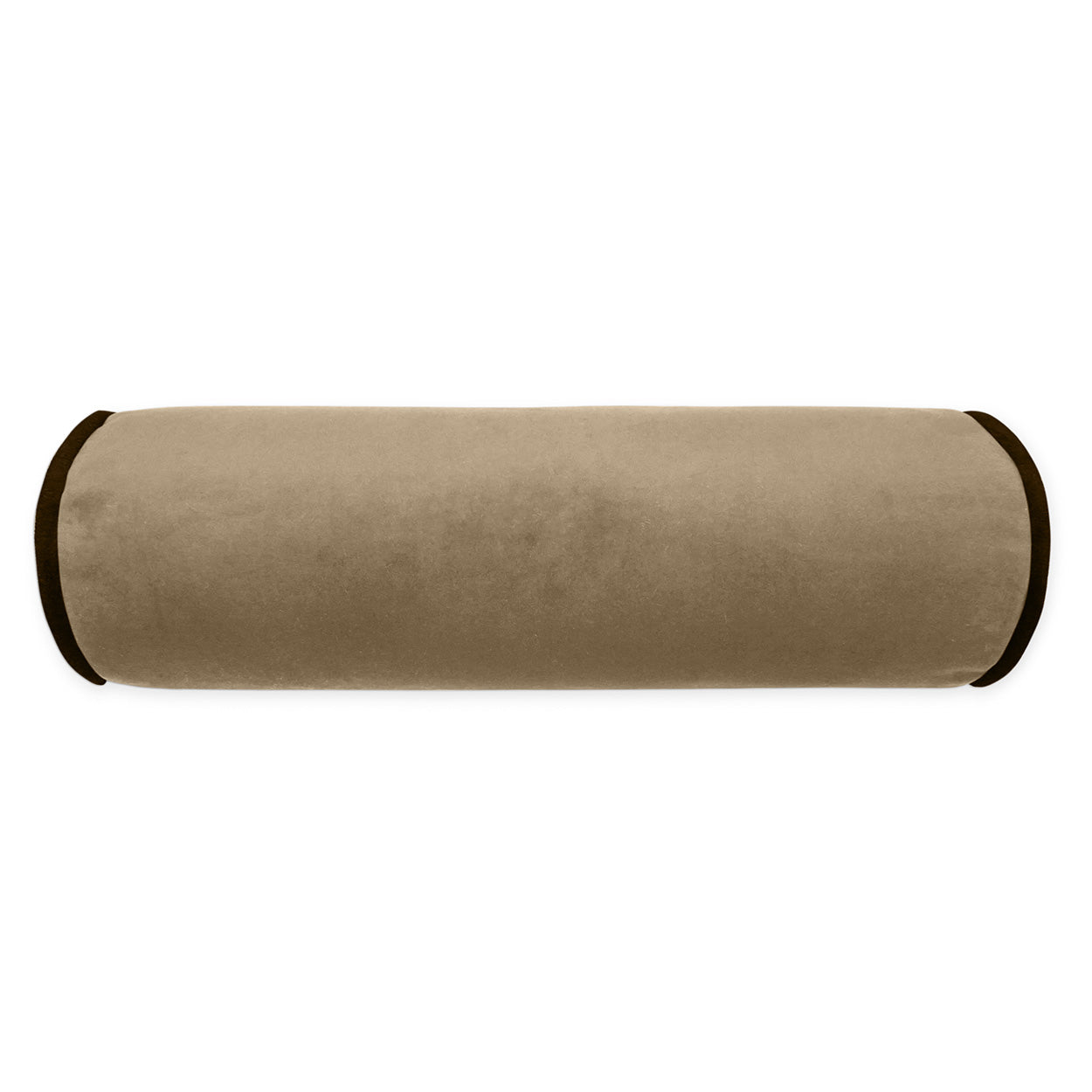 D.V. KAP HOME   7" x 21" Posh Roll Pillow - Latte Solid, Transitional    - 3731-L-0721