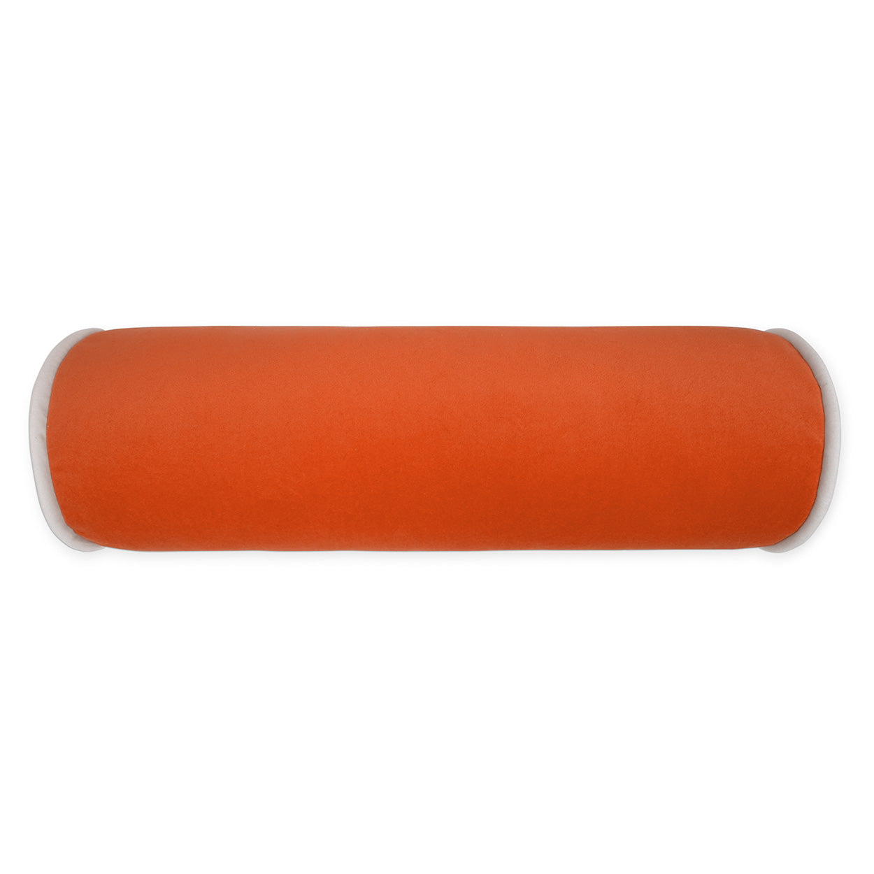 D.V. KAP HOME   7" x 21" Posh Roll Pillow - Orange Solid, Transitional    - 3731-O-0721