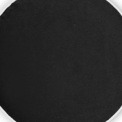 D.V. KAP HOME   18" x 18" Posh Circle Pillow - Charcoal Solid, Transitional    - 3732-C-1818