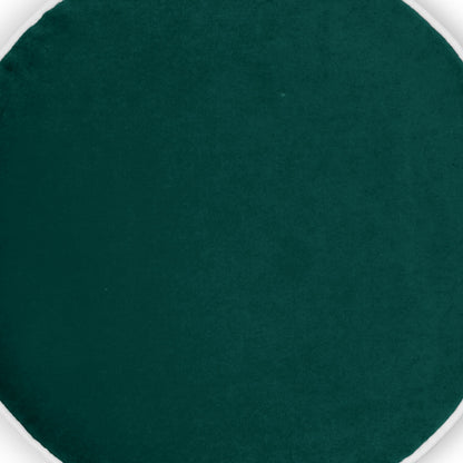 D.V. KAP HOME   18" x 18" Posh Circle Pillow - Teal Solid, Transitional    - 3732-T-1818