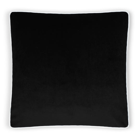 D.V. KAP HOME   22" x 22" Posh Box Pillow - Black Solid, Transitional    - 3733-B-2222