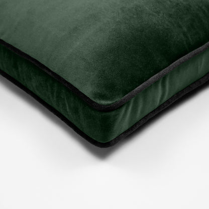 D.V. KAP HOME   22" x 22" Posh Box Pillow - Forest Solid, Transitional    - 3733-F-2222