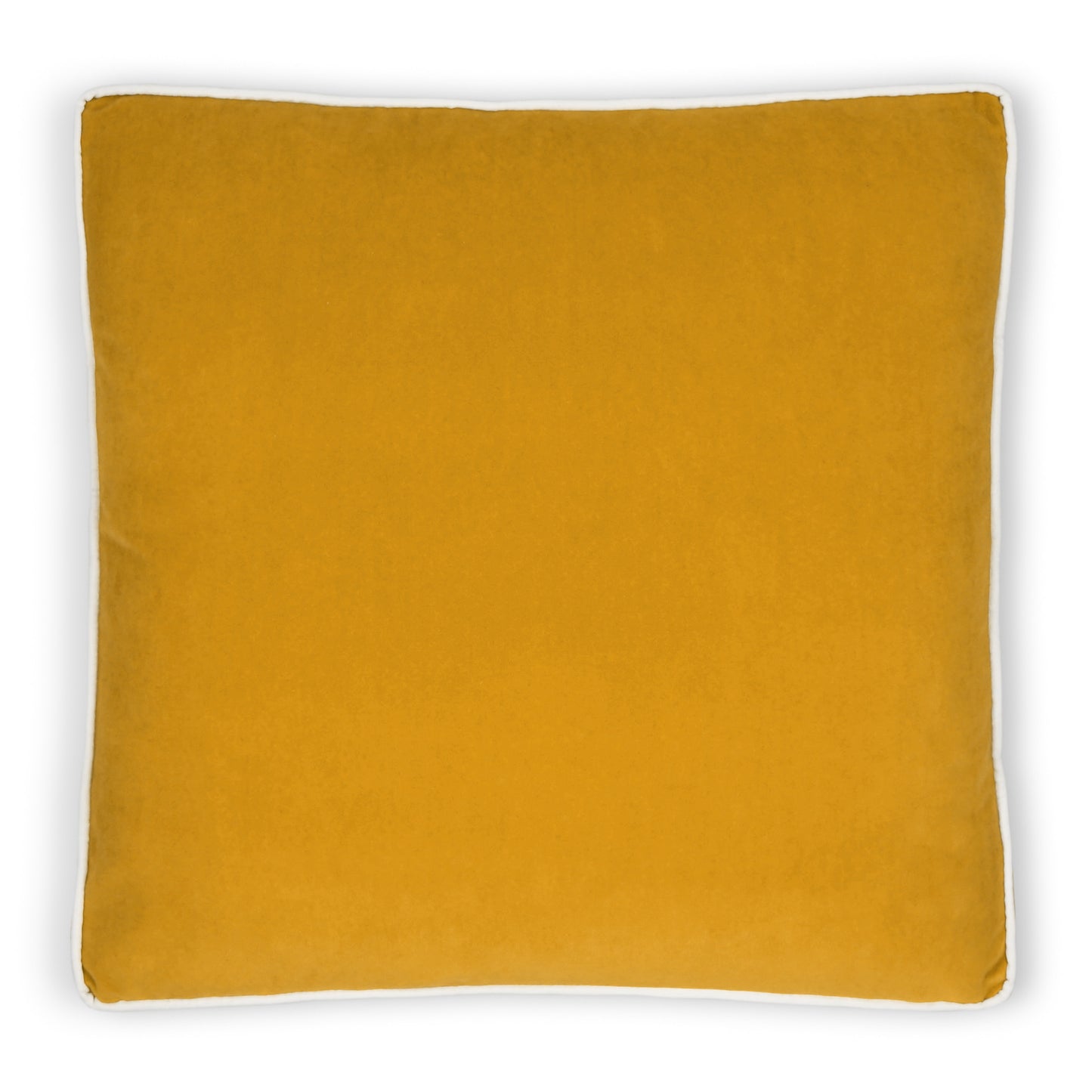 D.V. KAP HOME   22" x 22" Posh Box Pillow - Mustard Solid, Transitional    - 3733-M-2222