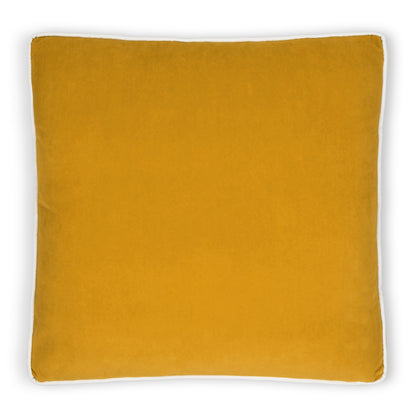 D.V. KAP HOME   22" x 22" Posh Box Pillow - Mustard Solid, Transitional    - 3733-M-2222