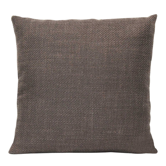 18" Brown Mocha Tweed Throw Pillow