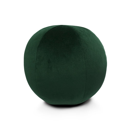 D.V. KAP HOME   10" x 10" Posh Ball Pillow - Forest Solid, Transitional    - 3734-F-1010