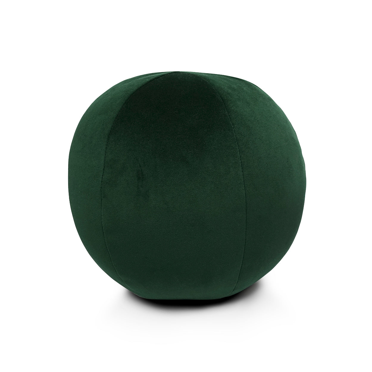 D.V. KAP HOME   12" x 12" Posh Ball Pillow - Forest Solid, Transitional    - 3734-F-1212