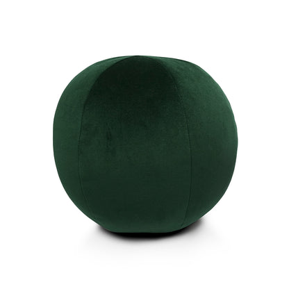D.V. KAP HOME   12" x 12" Posh Ball Pillow - Forest Solid, Transitional    - 3734-F-1212