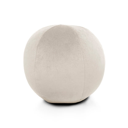 D.V. KAP HOME   10" x 10" Posh Ball Pillow - Ivory Solid, Transitional    - 3734-I-1010