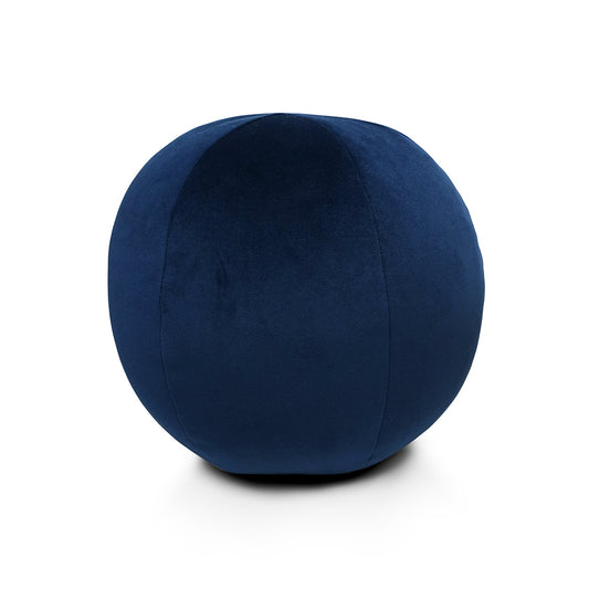 D.V. KAP HOME   12" x 12" Posh Ball Pillow - Royal Solid, Transitional    - 3734-R-1212