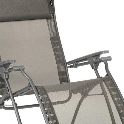 28" Graphite Metal Outdoor Zero Gravity Chair with Graphite Cushion
