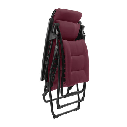 28" Red Steel Outdoor Zero Gravity Chair with Red Cushion