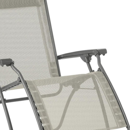 27" Green Metal Outdoor Zero Gravity Chair with Green Cushion