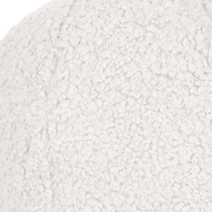 D.V. KAP HOME   10" x 10" Poodle Ball Pillow - Cloud Solid, Faux Fur    - 3735-C-1010