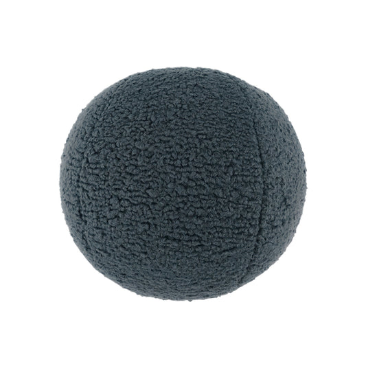 D.V. KAP HOME   10" x 10" Poodle Ball Pillow - Mineral Solid, Faux Fur    - 3735-M-1010